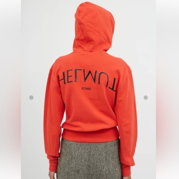 HELMUT LANG Hoodie ft. L'Apocalypse Joyeuse 1986"🍒 - Picture 3 of 8